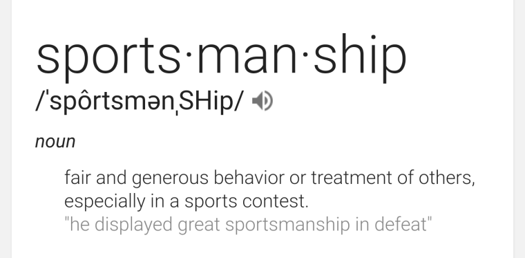 sportsmanship